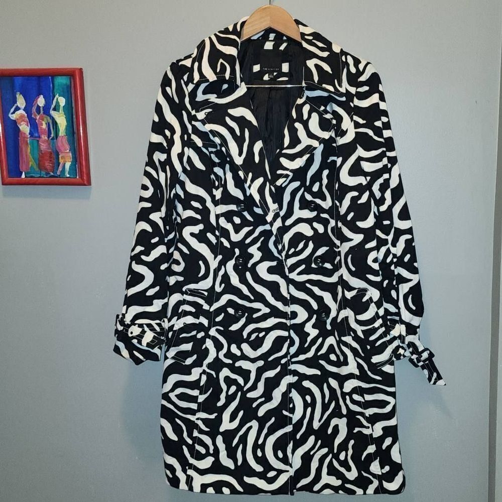 The Limited Zebra Trenchcoat 